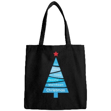 Discover Minimalist Light Blue Christmas Pine Bags