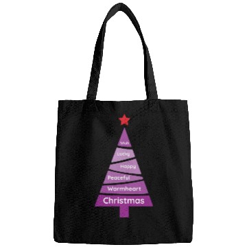 Discover Minimalist Fandango Purple Christmas Pine Bags