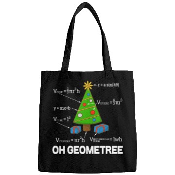 Discover Funny Math Geometry Christmas Tree Teacher Bags