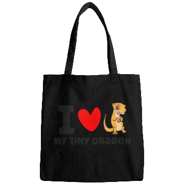 Discover I Love My Tiny Dragon Reptile Pet Crested Gecko Bags