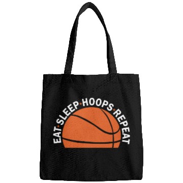 Discover Eat Sleep Hoops Repeat Basketball Bags