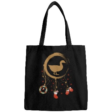 Discover Winter dreamcatcher Christmas Duck Bags