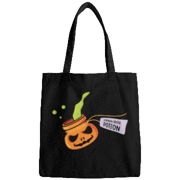 Discover Pumpkin Spice Potion Coffee Enthusiast Halloween Bags