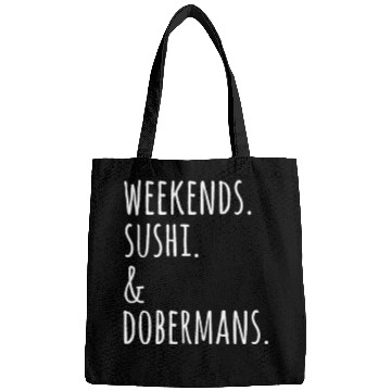 Discover Weekends Sushi And Dobermans Bags