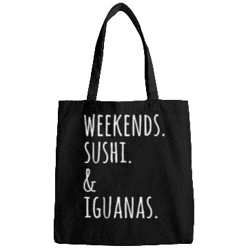 Discover Weekends Sushi And Iguanas Bags