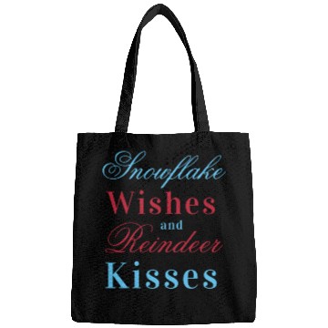 Discover winter kisses snowflake wishes Bags