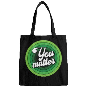 Discover You Matter Green Mental Health Bags