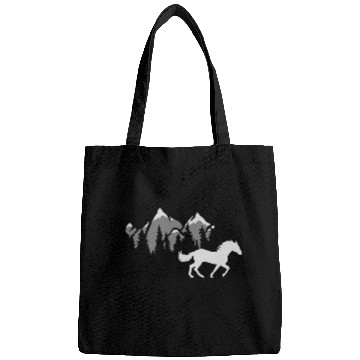 Discover mountains forest nature horse Bags