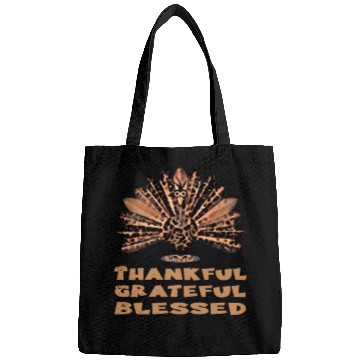 Discover Thankful grateful blessed leopard Bags
