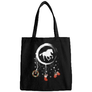 Discover Winter dreamcatcher Christmas Horse Bags