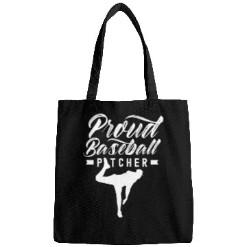 Discover Proud Baseball Pitcher Hobby Player Sayings Bags