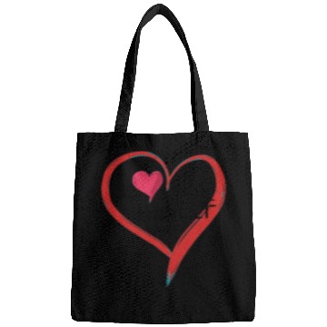 Discover i love me heart text icon shape Bags