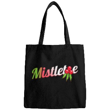 Discover Green Red White Mistletoe Logo For Christmas Bags