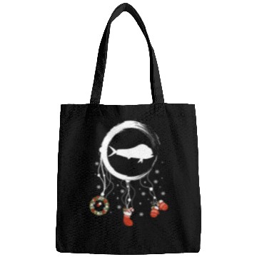 Discover Winter dreamcatcher Christmas Dolphin Bags