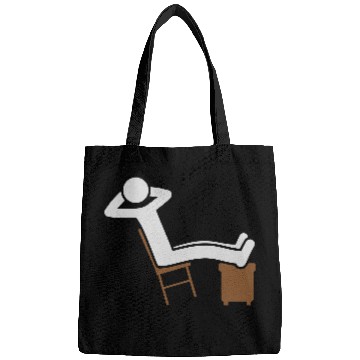 Discover Chill man chair icon Bags