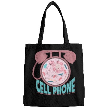 Discover Cell phone Biology Science Cellular Biologist Bags