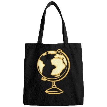 Discover Globe Icon. Geography Teacher. Education symbol Bags