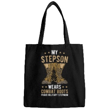 Discover My Stepson Wears Combat Boots Proud Military Step Bags