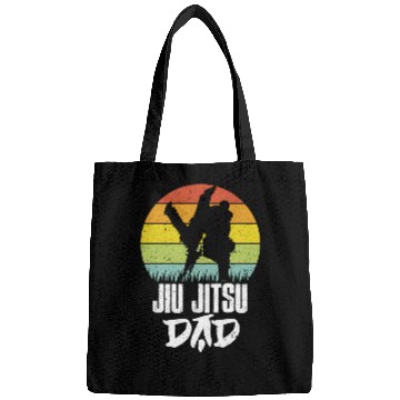 Discover Jiu-Jitsu Dad BJJ Father Vintage Martial Arts MMA Bags