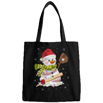 Discover Christmas Baseball Bat Snowman Santa Snowflake Bags
