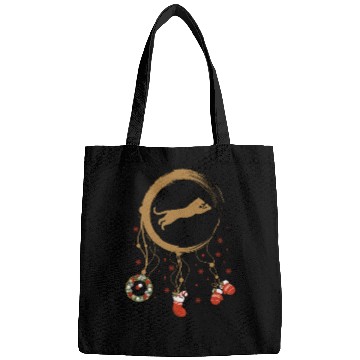Discover Winter dreamcatcher Christmas Tiger Bags