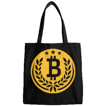 Discover emblem bitcoin laurel wreath Bags