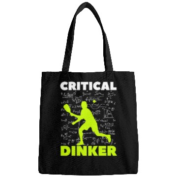 Discover Pickleball Critical Dinker, Funny Pickle Ball. Bags