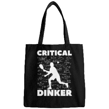 Discover Pickleball Critical Dinker, Funny Pickle Ball. Bags