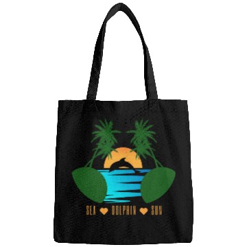 Discover dolphin nature Bags