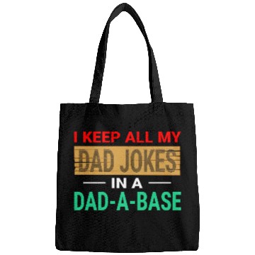 Discover Funny dad jokes gift idea Bags