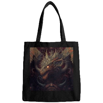 Discover Dark fantasy dragon cover version 3 Bags