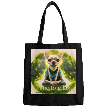 Discover dog relaxion, buddhist chihuahua Bags
