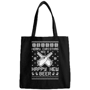 Discover Merry Christmas And Happy New Beer Bags