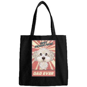 Discover Best Bichon Frise Dad Ever I Bichon Lover Bags