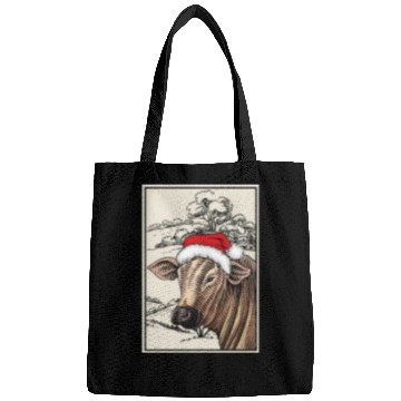 Discover Christmas Cow Farming Xmas Animal Bags
