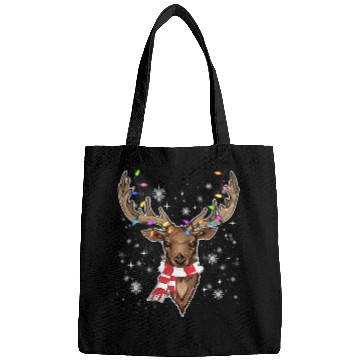Discover Reindeer Plaid Deer Buffalo Holiday Christmas Bags