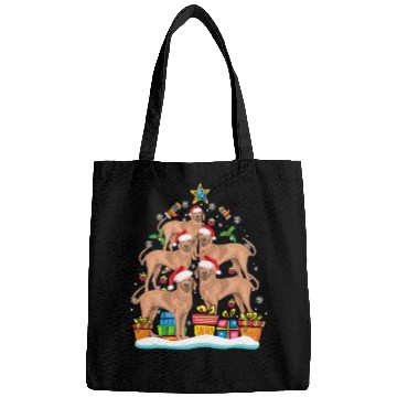 Discover Corgi Christmas Tree Santa Hat Dog Lover Xmas Bags