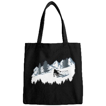 Discover Skier and Mountains, Skiing Bags