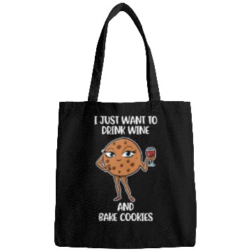 Discover Drink Wine And Bake Cookies Funny Cookie Gift Bags