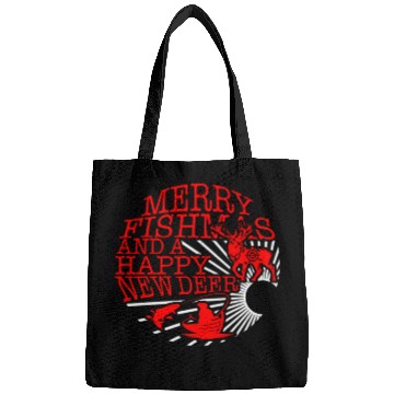 Discover Christmas Bags, Merry Fishmas And Happy New Deer