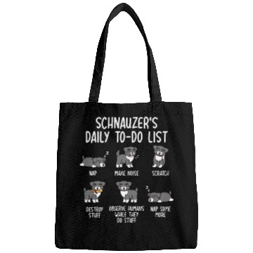 Discover Schnauzer Daily To Do List Bags