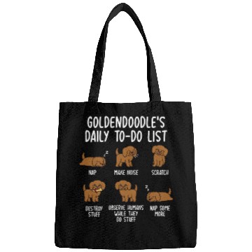Discover Goldendoodle Daily To Do List Bags