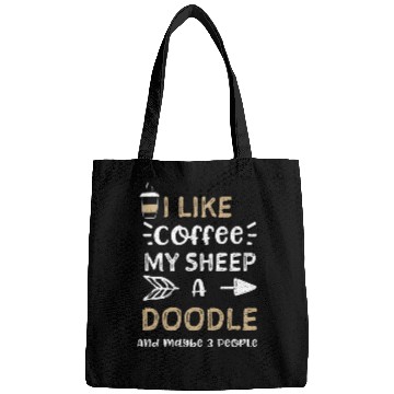 Discover I Like Coffee My Sheep A Doodle... Bags