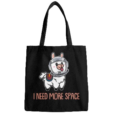 Discover Llama Astronaut I Need More Space Bags