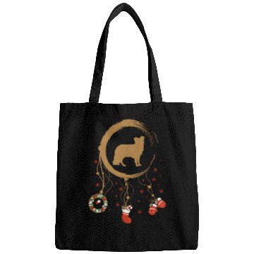 Discover dog dreamcatcher Christmas Border Collie Bags