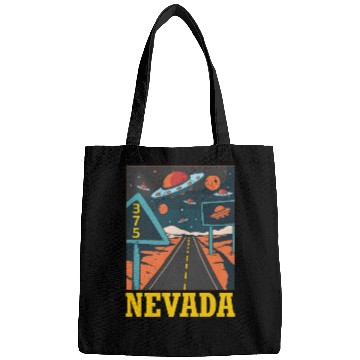 Discover Nevada Highway UFO Science Alien Abduction United Bags