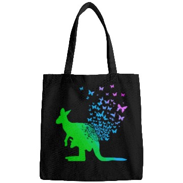 Discover Butterfly & Kangaroo In Nature Australia Kangaroo Bags