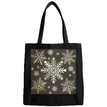Discover Beige Snowflakes Christmas Pattern Bags