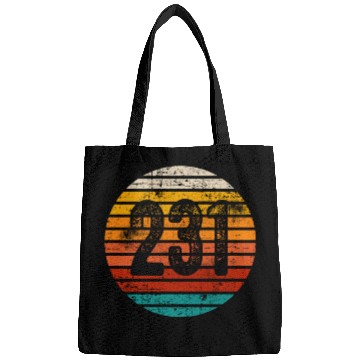 Discover Distressed Vintage Sunset 231 Area Code Bags