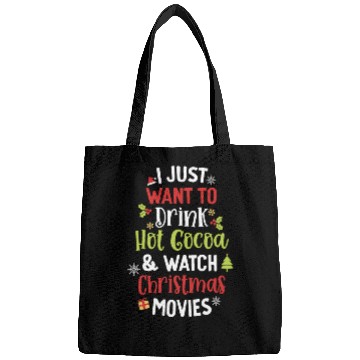 Discover Drink Hot Cocoa And Watch Christmas Movies Cute Bags